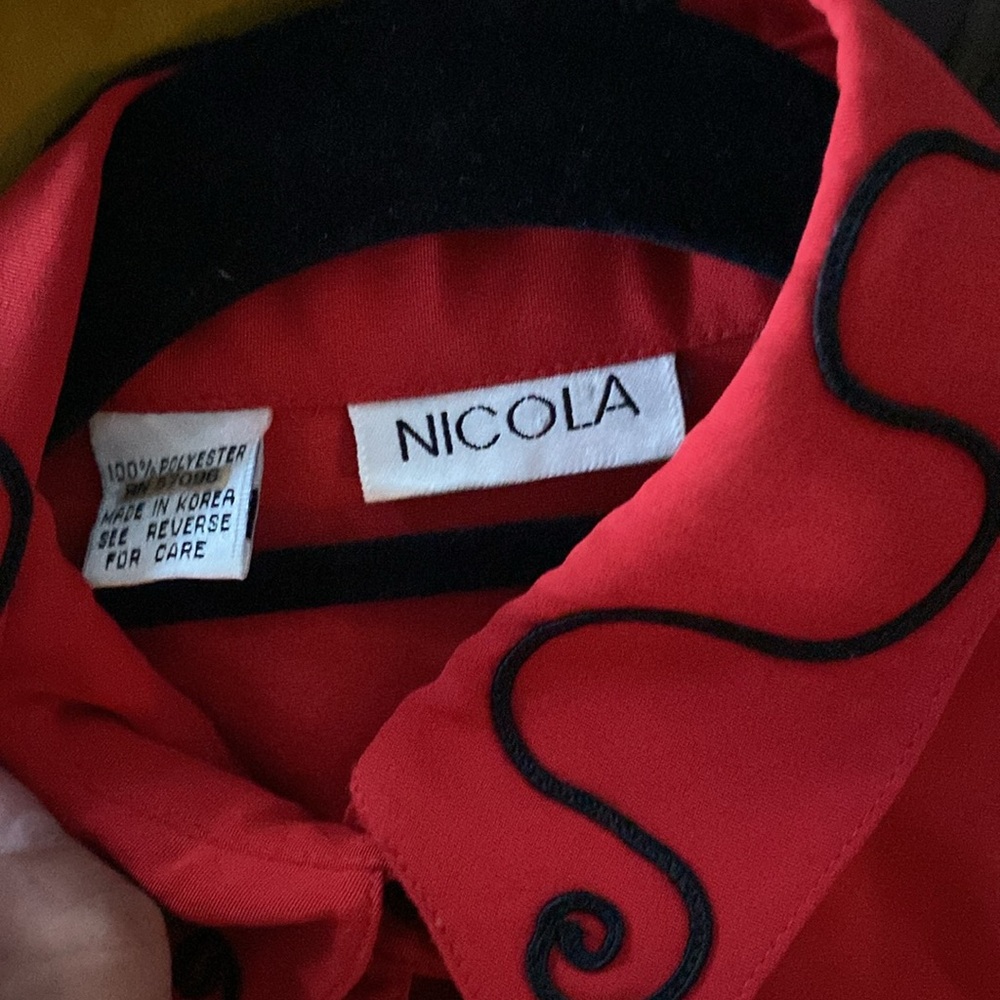 Vintage red button down - Picture 3 of 4